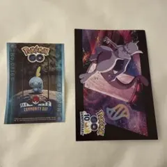 ポケモンセンター 限定シール カード ポケモンgo メッソン ミュウツー 非売品 — image 1