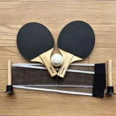 B9: 新品 コムサイズム 卓球セット ラケット2本 ボール付 — image 1