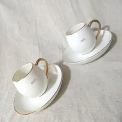 たち吉アダム&イヴOVO コーヒーカップソーサー — image 1