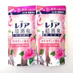 P＆G　レノア　超消臭　1WEEK　　　フローラル＆ピーチ　340ml　2袋 — image 1