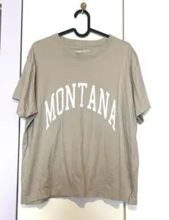Tシャツ　ベージュ　カレッジ　フリーサイズ — image 1