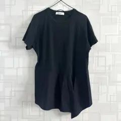 GALLEST ギャレスト　アシンメトリー　ブラック 半袖チュニック Mサイズ — image 1