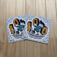 名探偵コナン 100巻記念 ステッカー 2枚セット — image 1