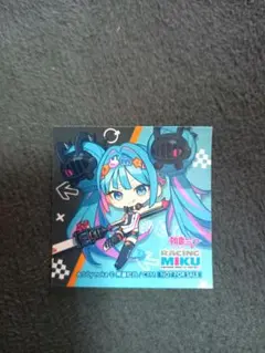 レーシングミク 2026年 ちょこぷに 黒星紅白 ステッカー シール 初音ミク — image 1