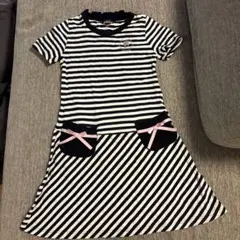 Barbie ボーダー 半袖 ワンピース 1 — image 1