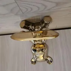ゴールド ベア 貯金箱 置物 — image 1