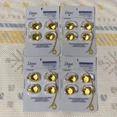 Dove シャイニーゴールドヘアオイル 4粒×4セット — image 1