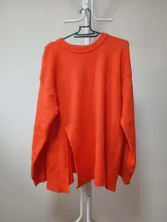 chocol raffine robe オレンジ ニット 長袖 — image 1