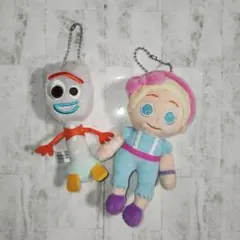 トイ・ストーリー　フォーキー　ボー・ピープ　ぬいぐるみマスコット　セット — image 1