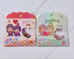 モンチッチ おはじきシールフレーク 2種セット　正規品 — image 1