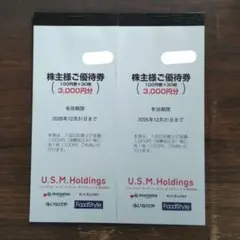 ユナイテッドスーパー 2冊 株主優待 U.S.M.H — image 1