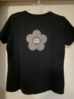 MARY QUANT デイジーロゴ 半袖Tシャツ ブラック — image 1