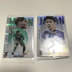 ツインウエハース　サッカー日本代表ver.2026 遠藤航 レア 鈴木彩艶 レア — image 1
