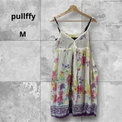 pullffyプルフィー花柄 キャミワンピース インナー付き 2点セット M — image 1