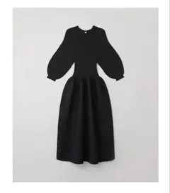 CFCL POTTERY LONG PUFFSLEEVE DRESS BLACK — image 1