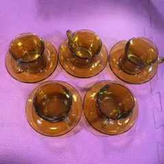 コーヒーカップ5個セット　昭和レトロ — image 1