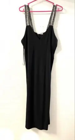 ZARA キャミワンピース ブラック Mサイズ　ロングワンピース　新品 — image 1