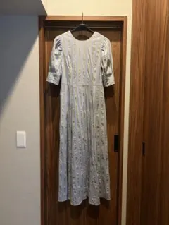 BRAHMIN／ストライプ柄パフスリーブワンピース — image 1