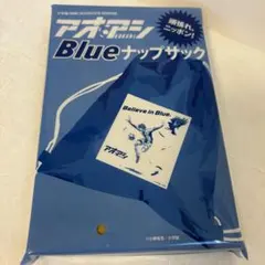 DIME ダイム　８月号付録　アオアシ Blue ナップサック 小学館 — image 1