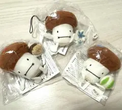 未使用　ドコモダケ　ぬいぐるみ　ストラップ　3個セット　非売品 — image 1