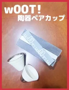 【未使用】w00T! ウート プラチナムタンブラー 2個セット 陶器カップ — image 1