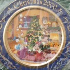 ディズニー　クリスマス　記念プレート　レトロ　ミッキー　年代物　レア　食器　皿 — image 1