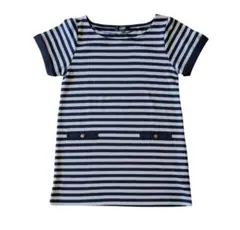 【L&B 】ボーダー 半袖チュニック Mサイズ — image 1