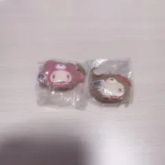 サンリオ どこでもぬいぐるみチャーム ラテクマ キティ マイメロ — image 1