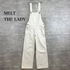 MELT THE LADY オーバーオール サロペット ホワイト ワイド — image 1