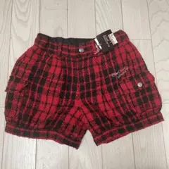 Blue Cross 赤黒チェック ショートパンツ バルーンパンツ　ツイード — image 1