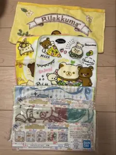 新品未使用 リラックマ ハンドタオル1枚 タオルハンカチ4枚 まとめ売り — image 1