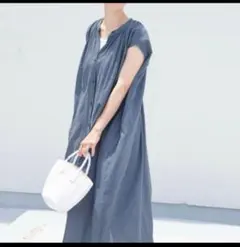 最終値下げ　ドアーズ　コットンボイル　フレンチスリーブ　ワンピース — image 1
