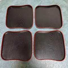 4枚セット◎銘々皿　めいめいざら　プラスチック製　和物　茶会 — image 1