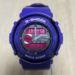 【完動★良品】G-SHOCKアナデジG-300SCパープル／レッド液晶／電池新品 — image 1