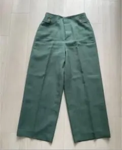 IENA ワイドパンツ　グリーン — image 1