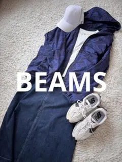 BEAMS☆ボタニカル柄ジャンパー — image 1
