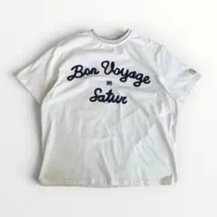 SATUR（セター）✨Tシャツ XL 韓国 Bon Voyage 刺繍ロゴ — image 1