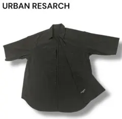 URBAN RESEARCH ブラック　半袖　シャツ　ボタン　軽量　速乾 — image 1
