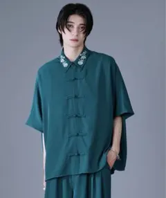 Ellno Loset フラワー刺繍チャイナドルマンシャツ — image 1