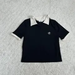 Lutique ポロシャツ 半袖 ブラック ホワイト — image 1