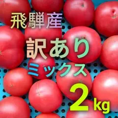 【訳ありミックス】飛騨産トマト 2キロ 規格外 トマト農家直送 — image 1