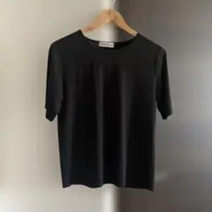 真里子の詩 半袖　カットソー ブラック　Tシャツ　漆黒 — image 1