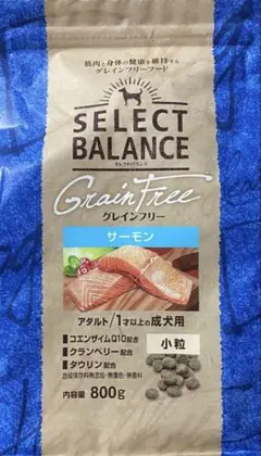 SELECT BALANCE Grain Free サーモン 成犬用 800g — image 1