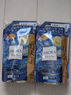 IROKA　柔軟剤　スターリームスク＆ウッド香り　650ml ×2袋 — image 1