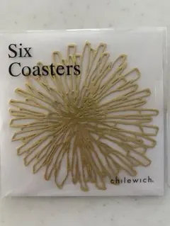 未使用　Chilewich コースター 6枚セット　ゴールド — image 1