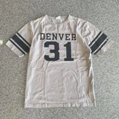 【E2】Champion DENVER 31 Tシャツ ベージュ Mサイズ — image 1