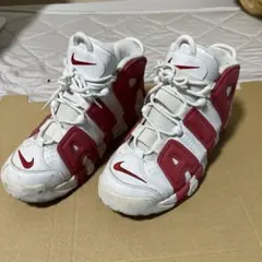 NIKE Air More Uptempo ホワイト レッド — image 1