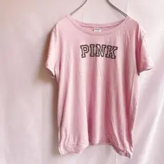 PINK ヴィクトリアシークレット カレッジロゴTシャツ ピンク L — image 1