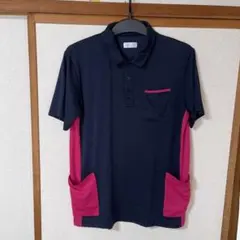infirmiere ポロシャツ ネイビー ピンク — image 1