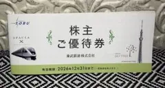 【完全未使用】東武鉄道 株主ご優待券 — image 1